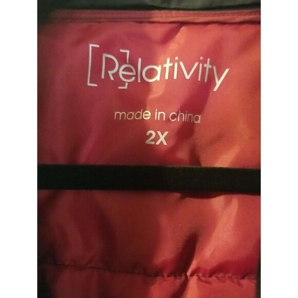 Women's Zippered Pockets Stand Collar Vest Jacket Size XL - Picture 7 of 12